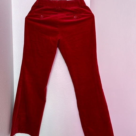 BODY by Victoria women's fine corduroy trousers in red talla 0 bootcut pants - Picture 1 of 7
